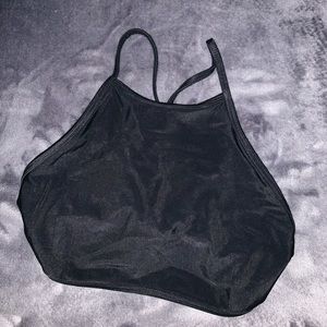 AEO black halter bikini top!